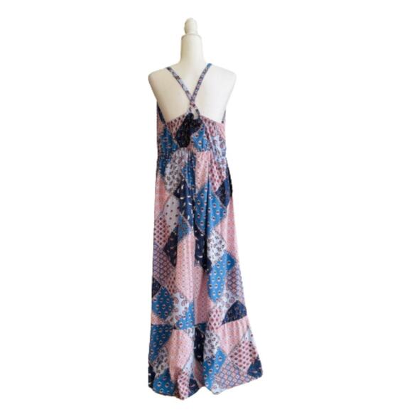 Isabel Maternity Dress by Ingred & Isabel Paisley Patchwork Midi Maxi XXL NEW - Picture 5 of 12